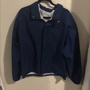 Vintage Men's Navy Blue Jacket